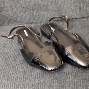 Torrid Black Slingback Flats size 13WW